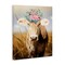 Stupell Industries Chatty Belle Cow with Florals Canvas, design by Marcus Prime